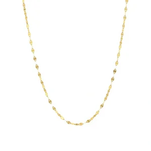 زنجیر طلا 18 عیار پولکی سوپر لایت 40 سانت