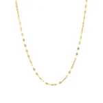 زنجیر طلا 18 عیار پولکی سوپر لایت 45 سانت
