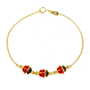 آویز طلا 18 عیار کفشدوزک