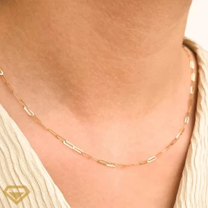 زنجیر طلا 18 عیار هرمس سوپر لایت 40 سانت