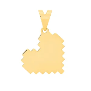 پلاک طلا قلب پیکسلی کد 81