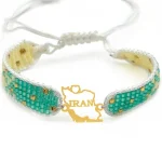دستبند میوکی با پلاک طلا کد 11011